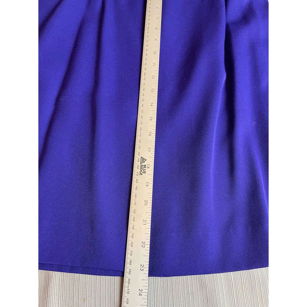 Chancelle 2 Piece Blue Skirt Suit with Beaded Embellishment Size 14 - Picture 13 of 15